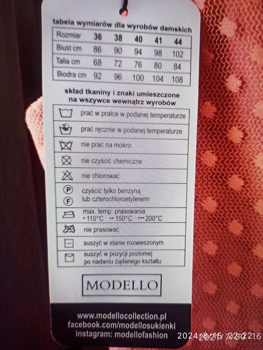 Sukienka MIDI elegancka rozm. 42