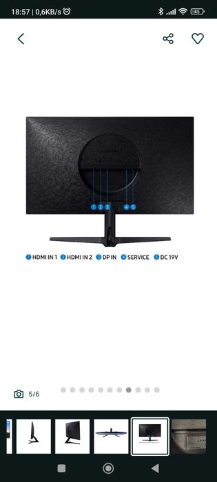 Monitor samsung u28r55 28"