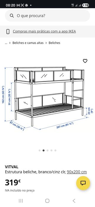 Cama beliche IKEA
