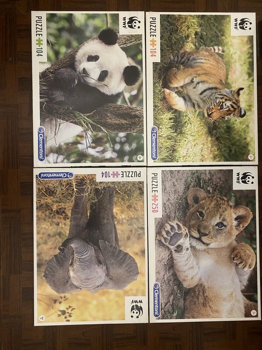 Coleção de Puzzles Educa, Schmidt e Clementoni – Novos e Usados (104 a 1000 peças)
