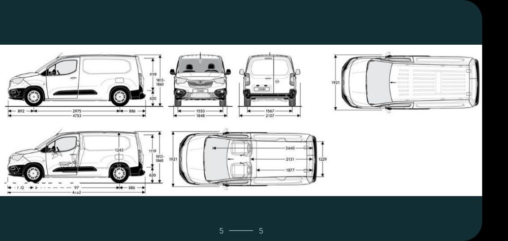 Аренда буса авто без водителя OPEL COMBO