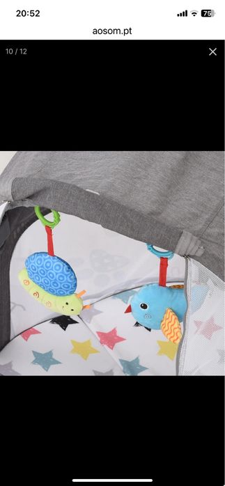 Berço portátil circular para bebé ate seis meses