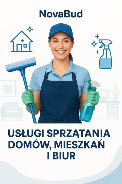 Sprzątanie domów, mieszkań I biur