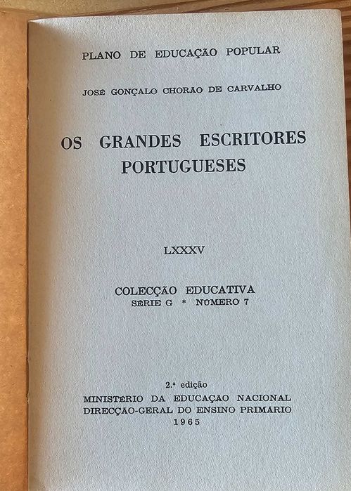 Livro Antigo - Edição 1965