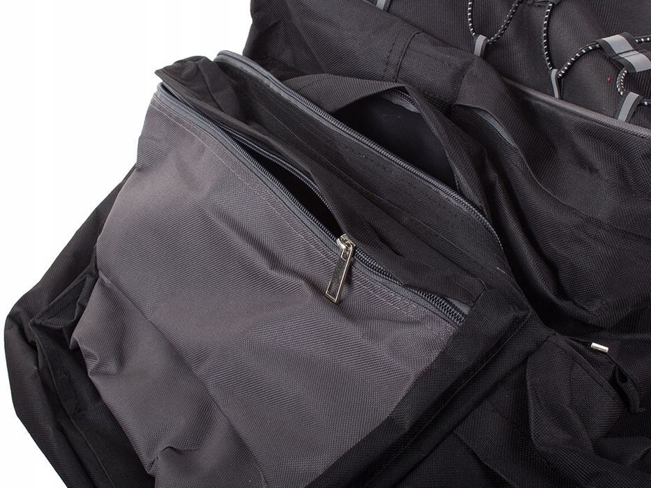 Sakwa rowerowa 3-komorowa 43L torba na bagażnik duża tył tylna