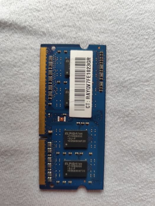Pamięć RAM DDR3 1GB do laptopa