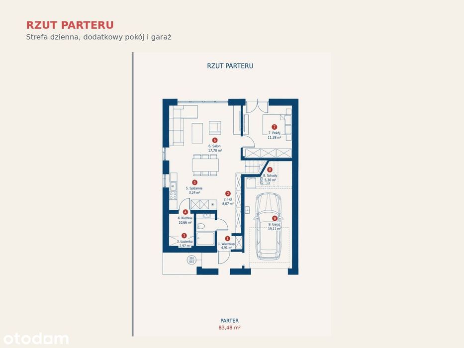 Nowy dom 146 m² | działka 1175 m² | Pigża pod Toruniem