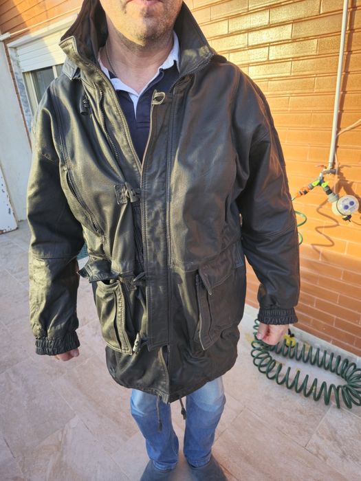 Casaco de pele certificada homem xl