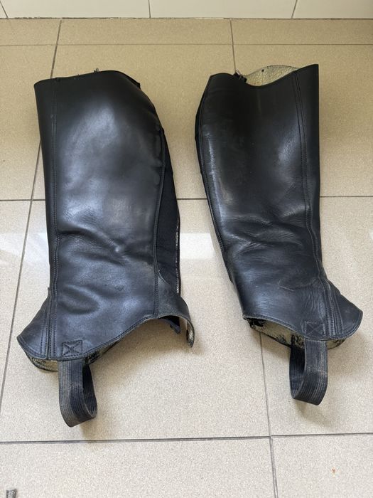 Polainas e botas equitacao nr39 + esporas
