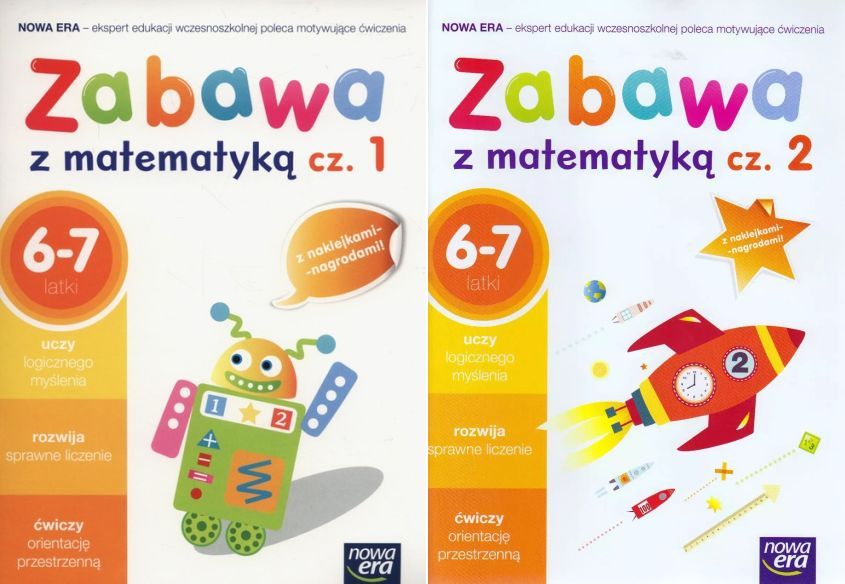 Szkoła Na Miarę Zabawa Z Matematyką Cz.1+2 Wiek 6-7 Lat