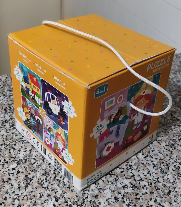 Дитячі пазли Dodo Професії 4 пазла в одній коробці 3+