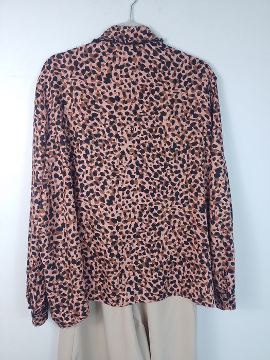 Koszula w panterkę rozmiar 18 luźny oversize'owy fason 100% wiskoza