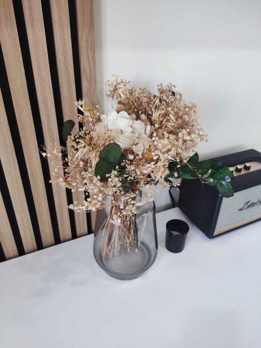 Vaso/jarra vidro escurecido preto