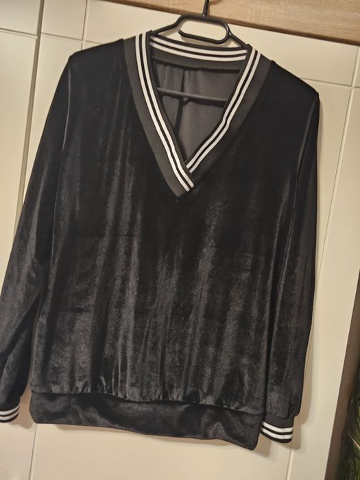 Bluza damska welurowa