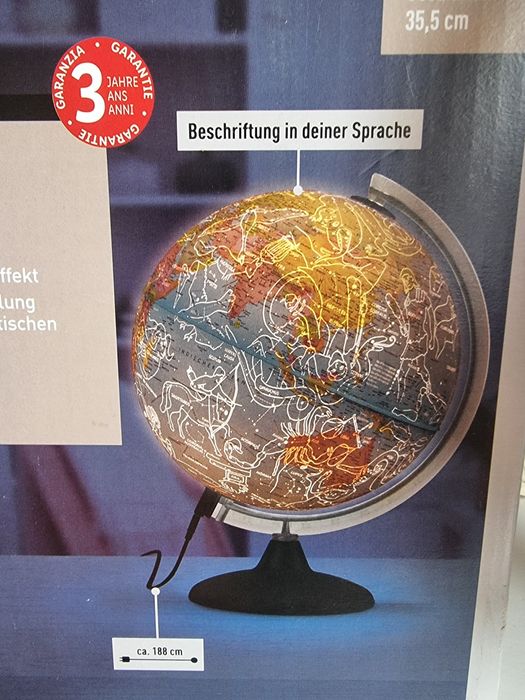 Nowy globus / lampka