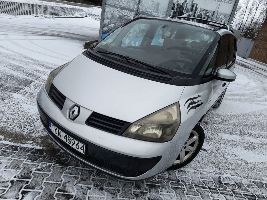 Renault Espace 1.9 DCI 120km 2003rok 7osób alufelgi 17r. Długie opłaty
