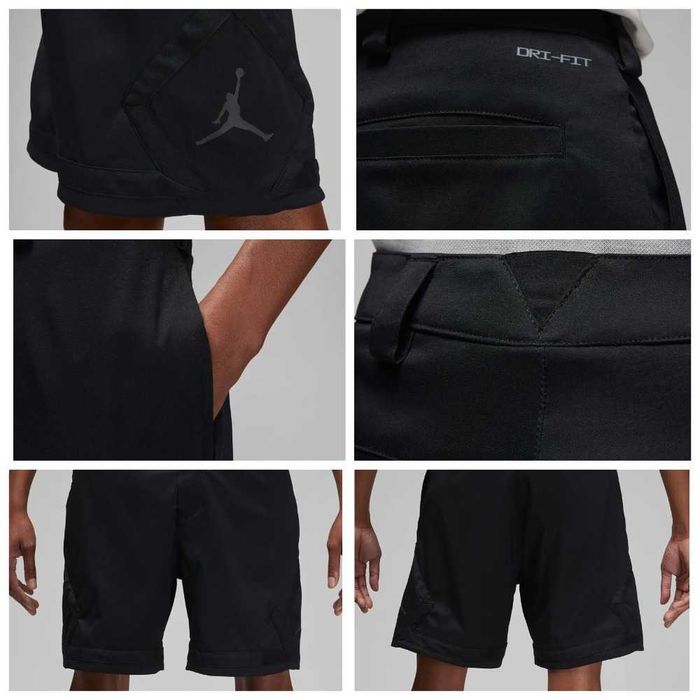 Шорти NIKE Jordan Dri-Fit Sport Diamond DZ0557-010 32 розмір чорний колір М-L