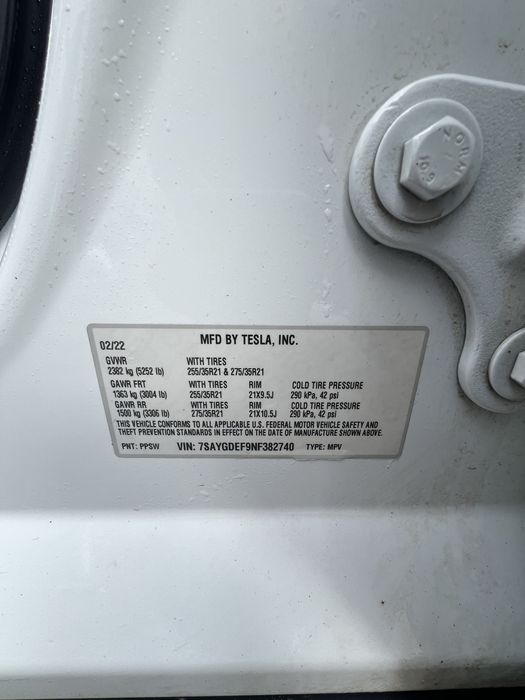 Tesla model Y Performance 2022