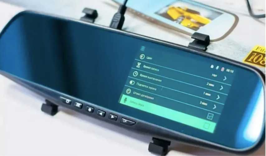 Видеорегистратор-Зеркало с камерой заднего вида Vehicle- в автомобиль