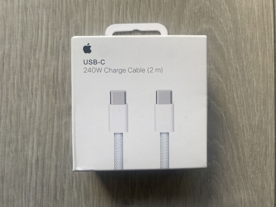 Oryginalny Kabel USB-C / USB-C Apple iPhone w oplocie / tkany 240W 2m  Okazja