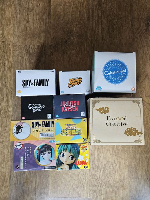 Conjunto Spy Family, Jujutsu Kaisen, shin-chan, Exceed Creative..