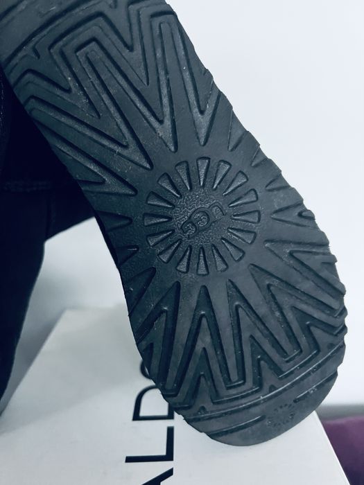 UGG kozaki czarne śniegowce 36 skóra kożuch
