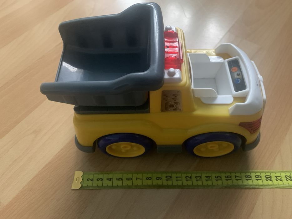 Zabawka wywrotka grająca i auto wyscigowe dla dzieci