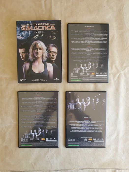 DVDs usados Battlestar Galactica Temporadas 1, 2 e 3