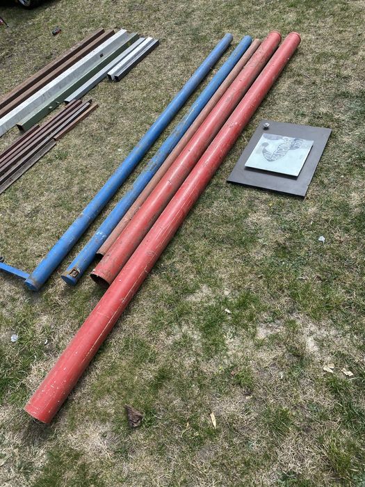 Rury metalowe na konstrukcje słupki płot ogrodzenie