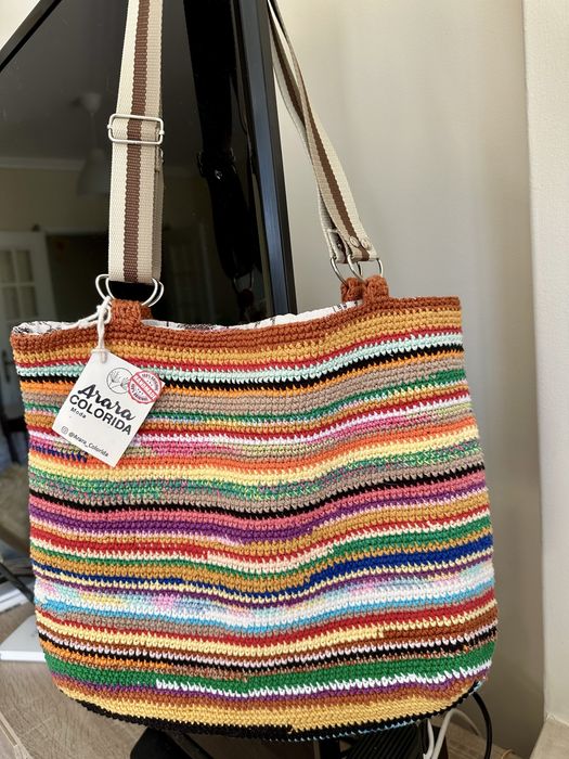 Bolsas.de croche forradas