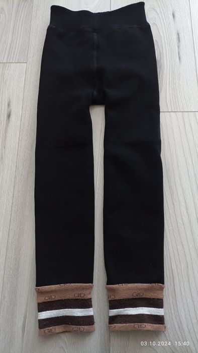 Штанці для дівчинки на хутрі, на вік 6-7 років