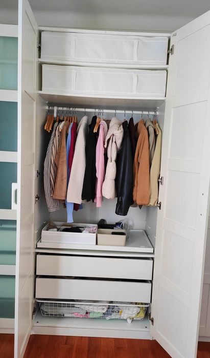 Roupeiro IKEA PAX c/2 portas, 100x60x236cm, em bom estado