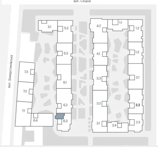 Продаж 1 кімн.кварира 47.12 м² 2/8 вул.Замарстинівська  105000$