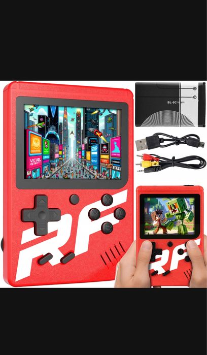 Mini konsola 3” do gier Retro przenośna 400 gier 8 I 16 Bit bitowych