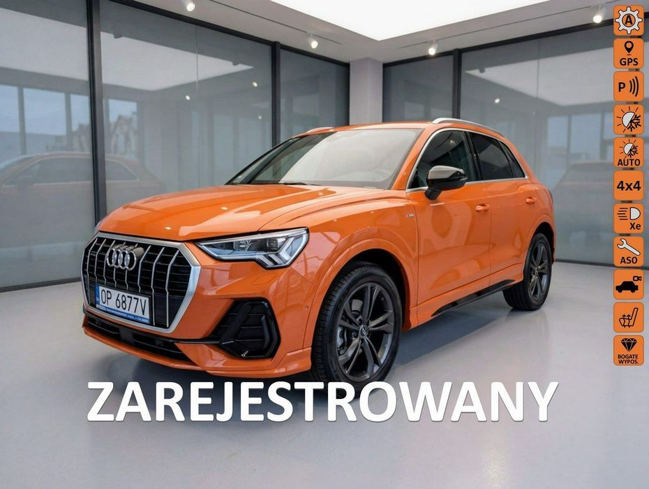 Audi Q3 S-LINE 2.0 TFSI 231 KM/4x4/serwisowany/82000 km/zarejestrowany