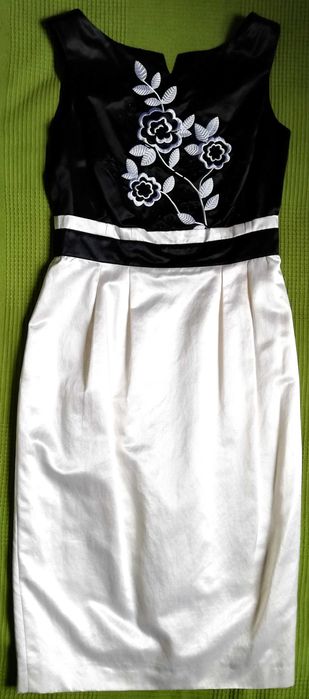 jedwabna suknia wizytowa Simple 36 elegancka sukienka jedwab jak nowa