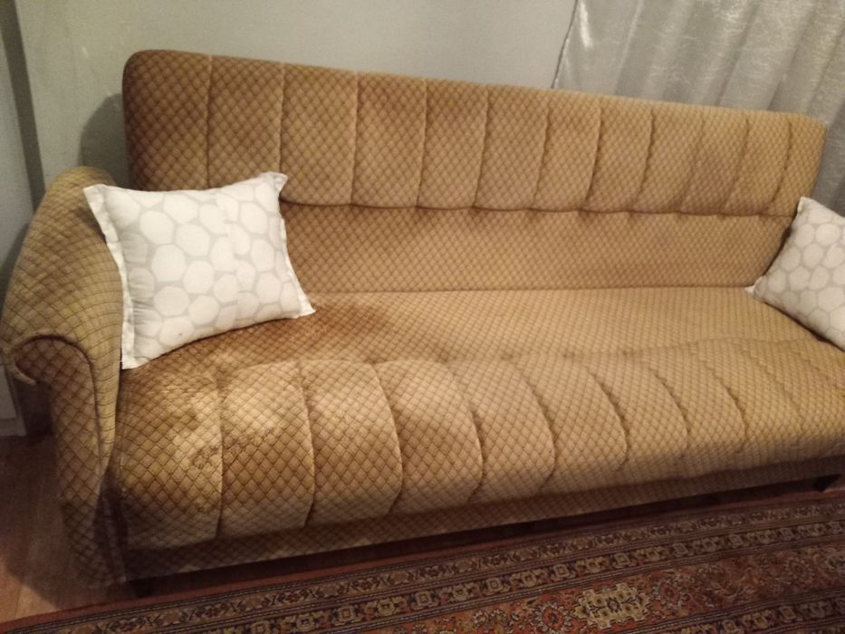 Conjunto Sofá-cama e 2 Poltronas