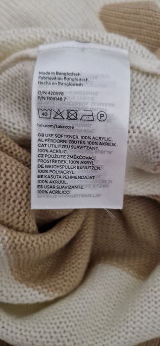 Sweter damski akrylowy lekki H&M r. 38 M