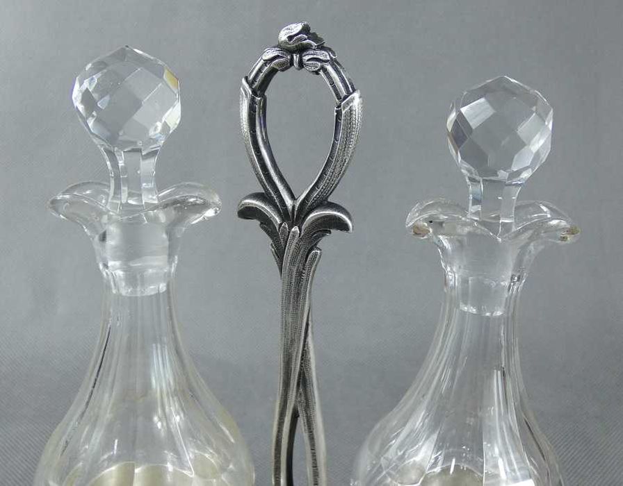 KABARET na przyprawy oliwa ocet karafka BAROK sygnowany