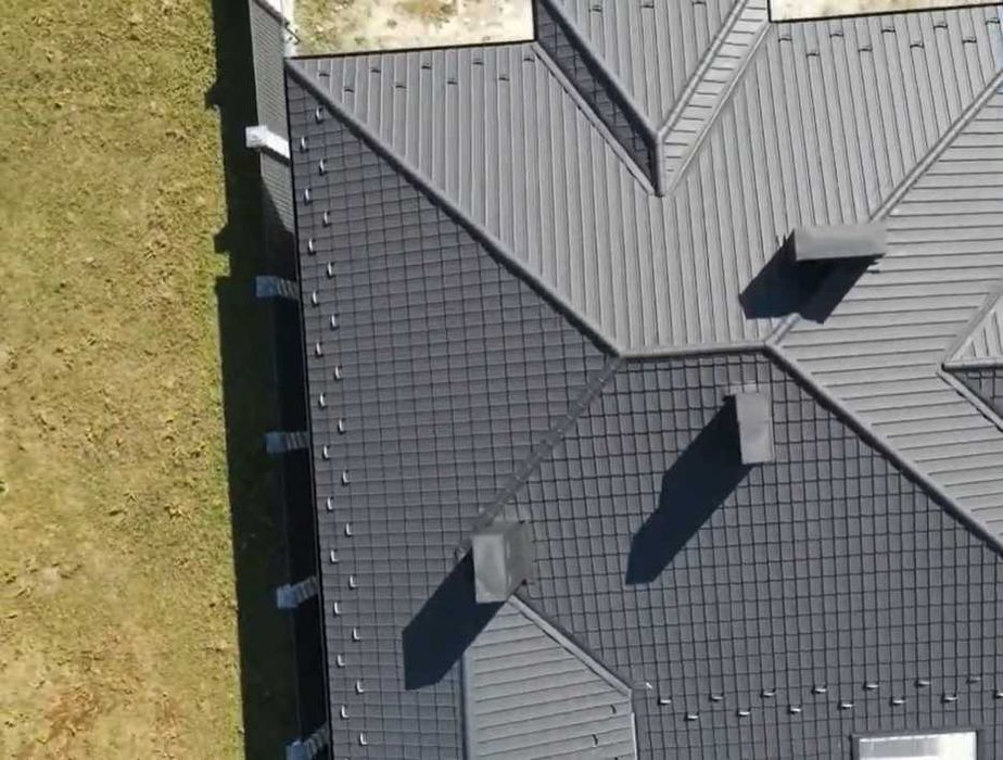 Металочерепиця  Металлочерепица матовая графит антрацит