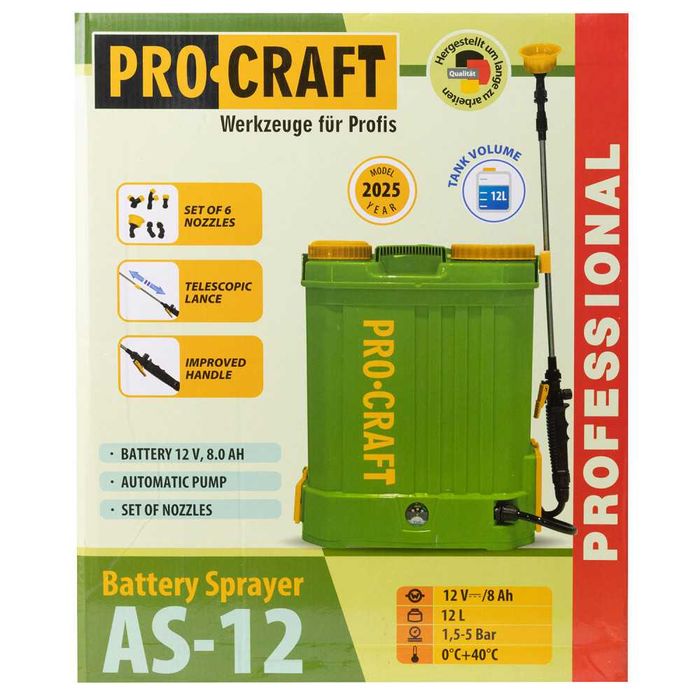 Обприскувач Procraft AS12  12 л.
