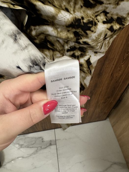 Sukienka Koszulowa Rozmiar S SAMSØE SAMSØE 75%bawelna organiczna