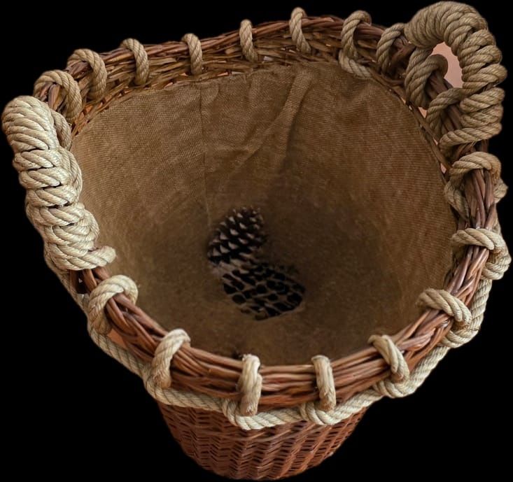 Cesto verga para lenha