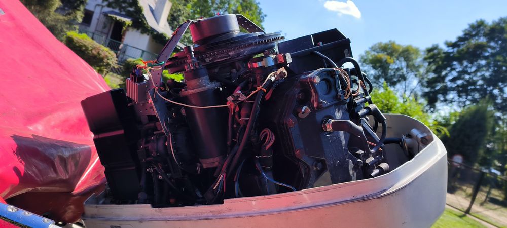 Silnik zaburtowy JOHNSON 135 stopa XL Łódź Bałuty • OLX.pl