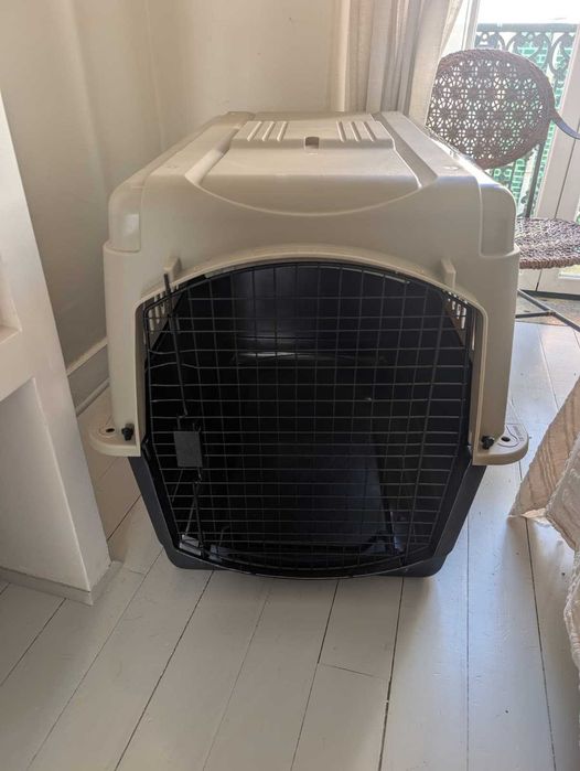 Caixa de transporte para cão aprovada para viagens aéreas – Tamanho L