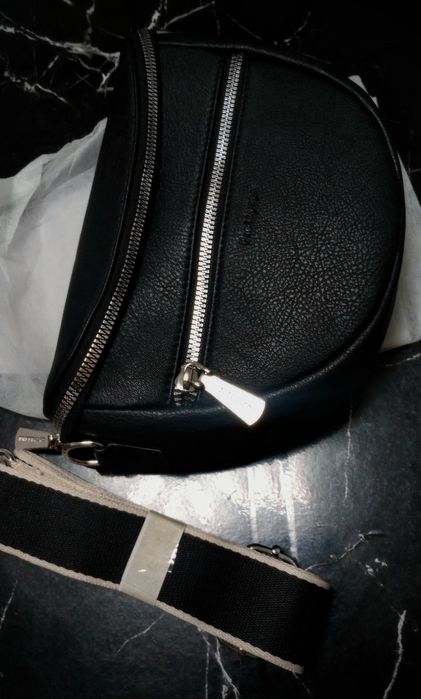 Nowa torebka nerka skóra wegańska szeroki pasek