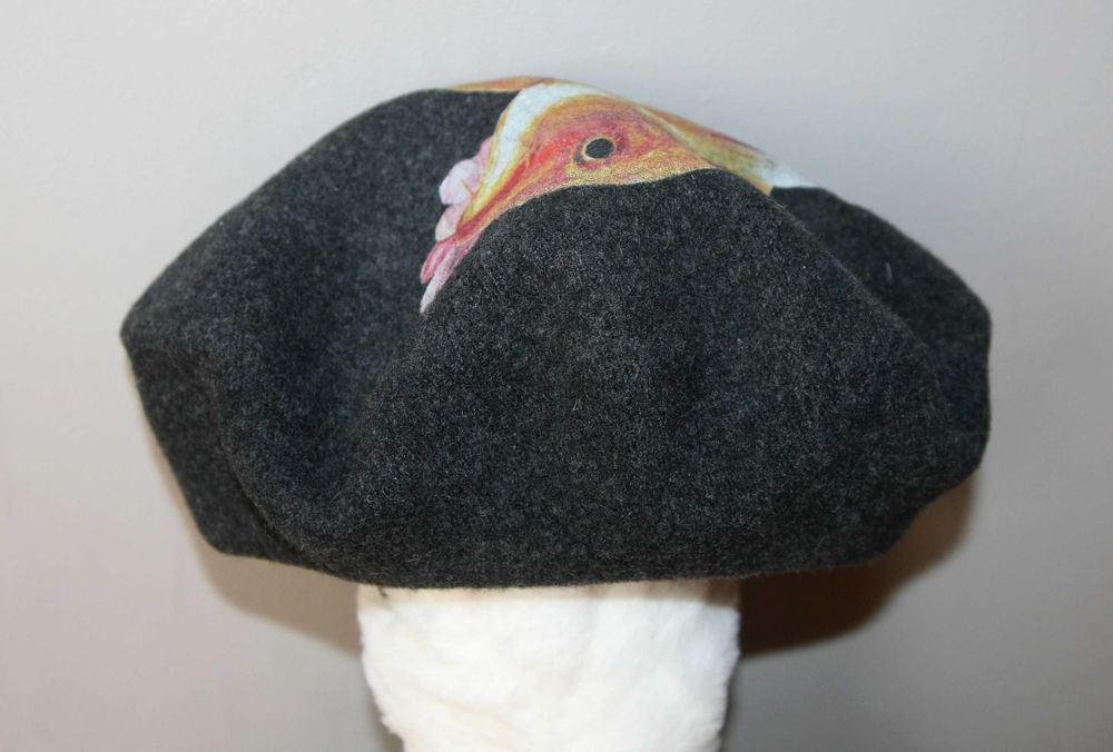 Beret szary Loevenich, wełna 100 proc.
