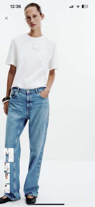 Футболка біла zara M