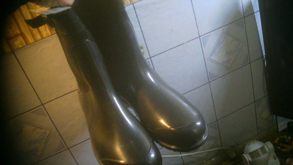 deszczowe butki z kożuszkiem