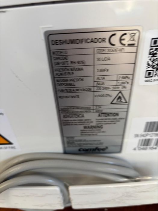 Comfee easy dry 20 L osuszacz powietrza pomieszczeń z wilgoci